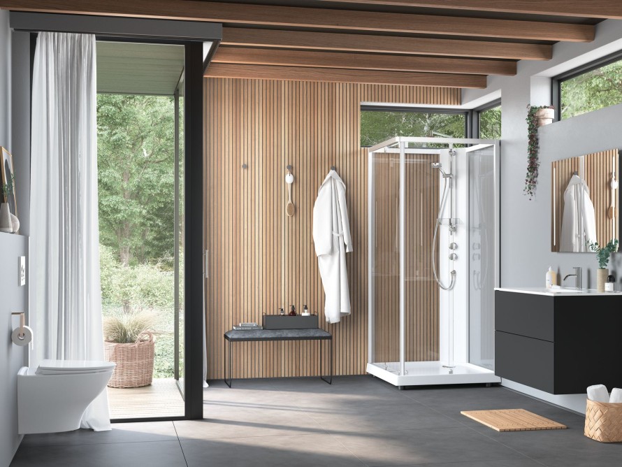 Baderom i nordisk stil Baderom i nordisk stil