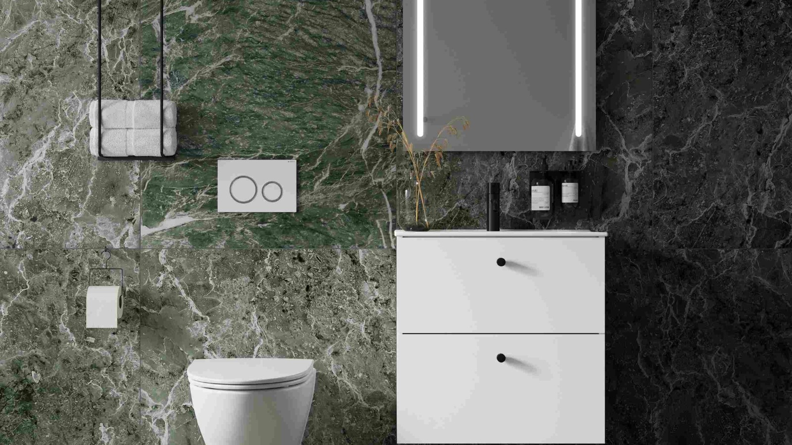 Baderom i nordisk stil Baderom i nordisk stil