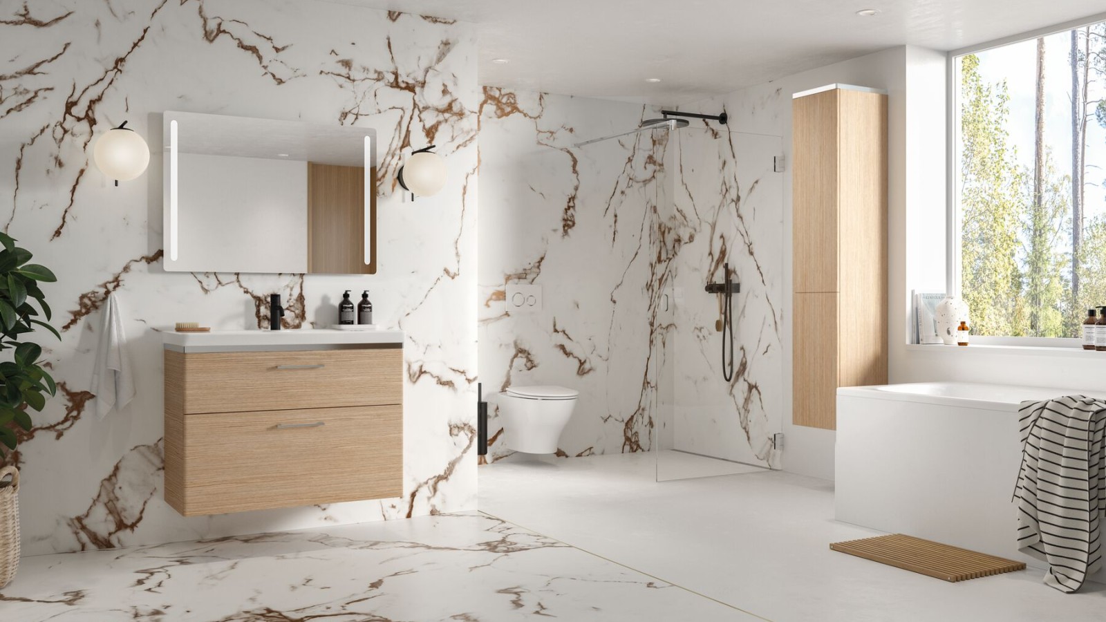 Baderom i nordisk stil Baderom i nordisk stil