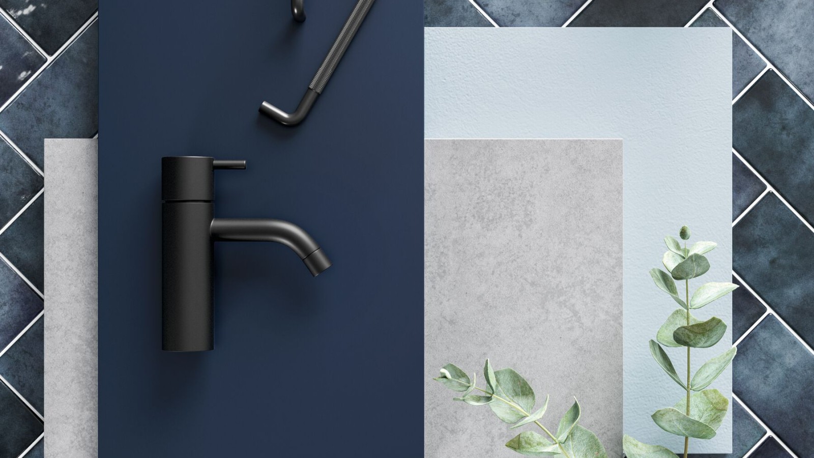 Moodboard blå