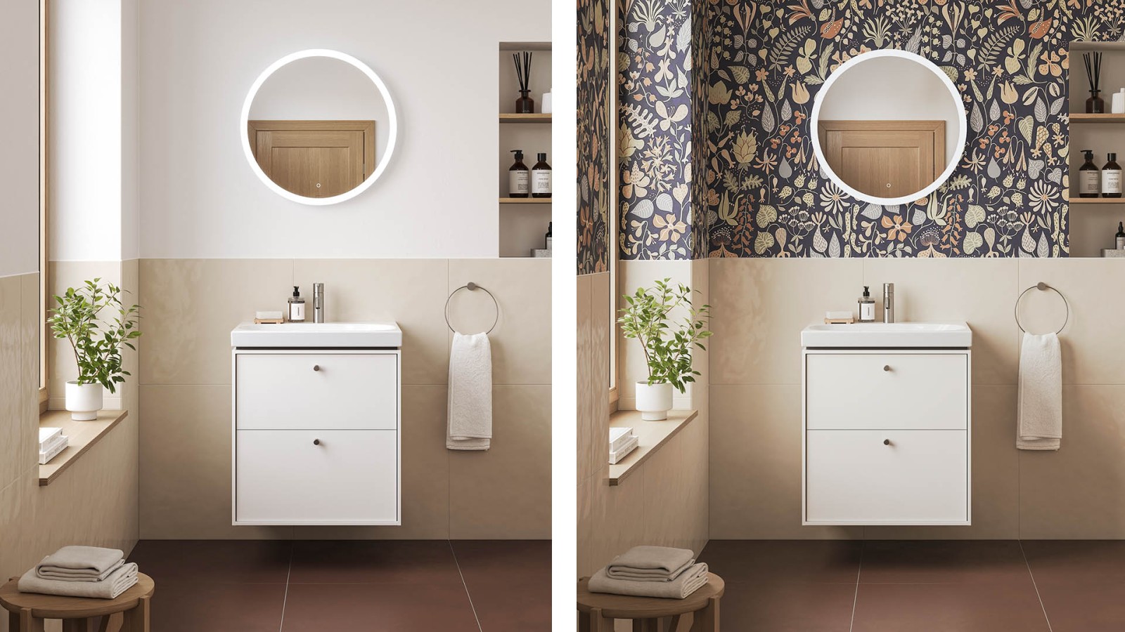 Forskjellige baderomsservanter Forskjellige baderomsservanter