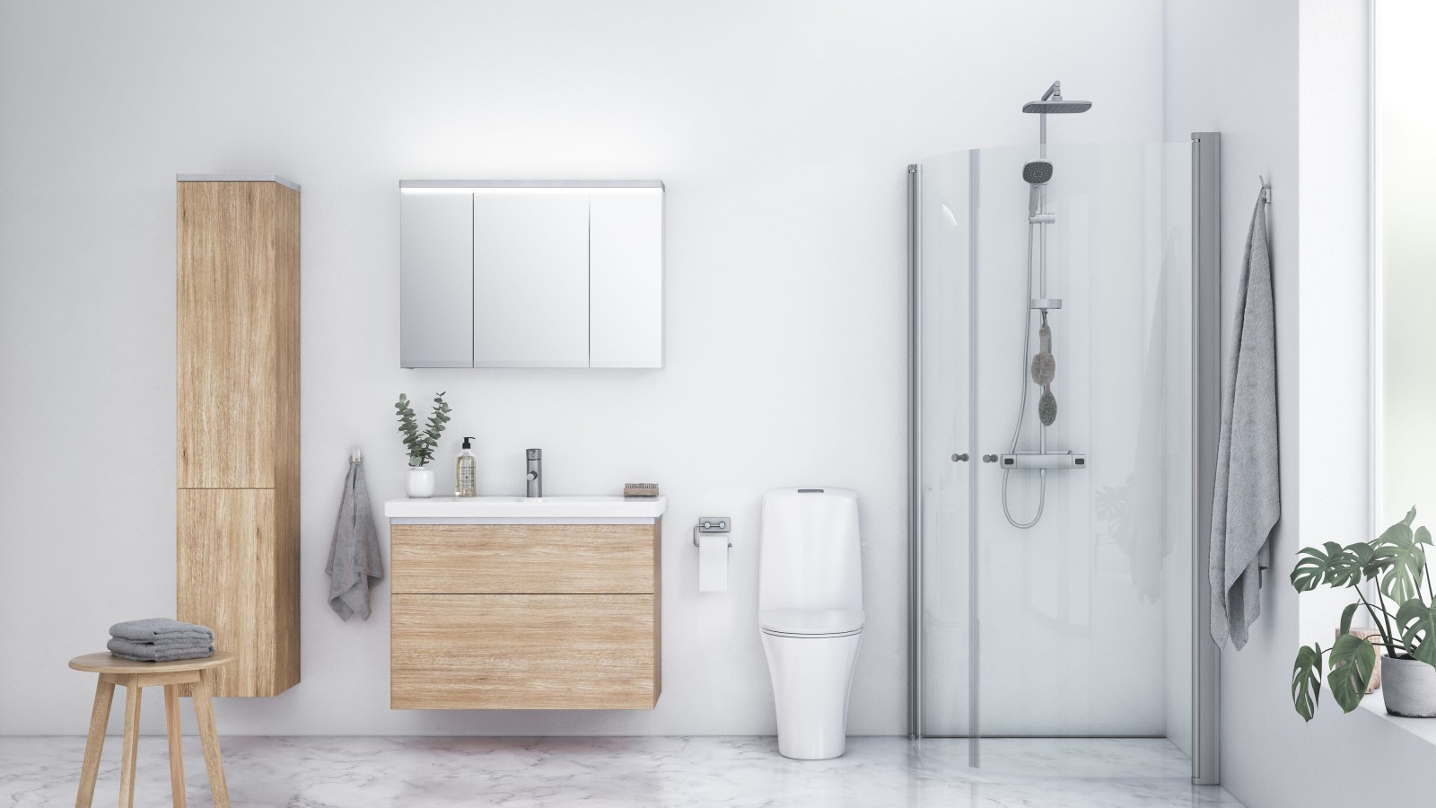 Baderom i nordisk stil