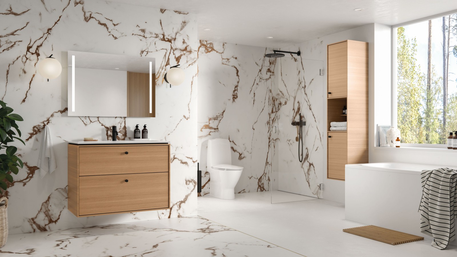 Baderom i nordisk stil