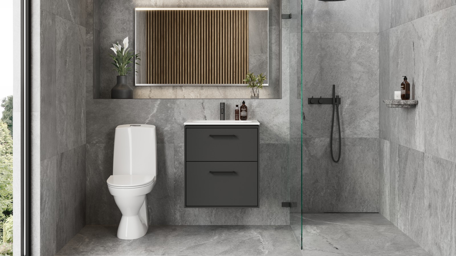 Porsgrund gulvstående toalett