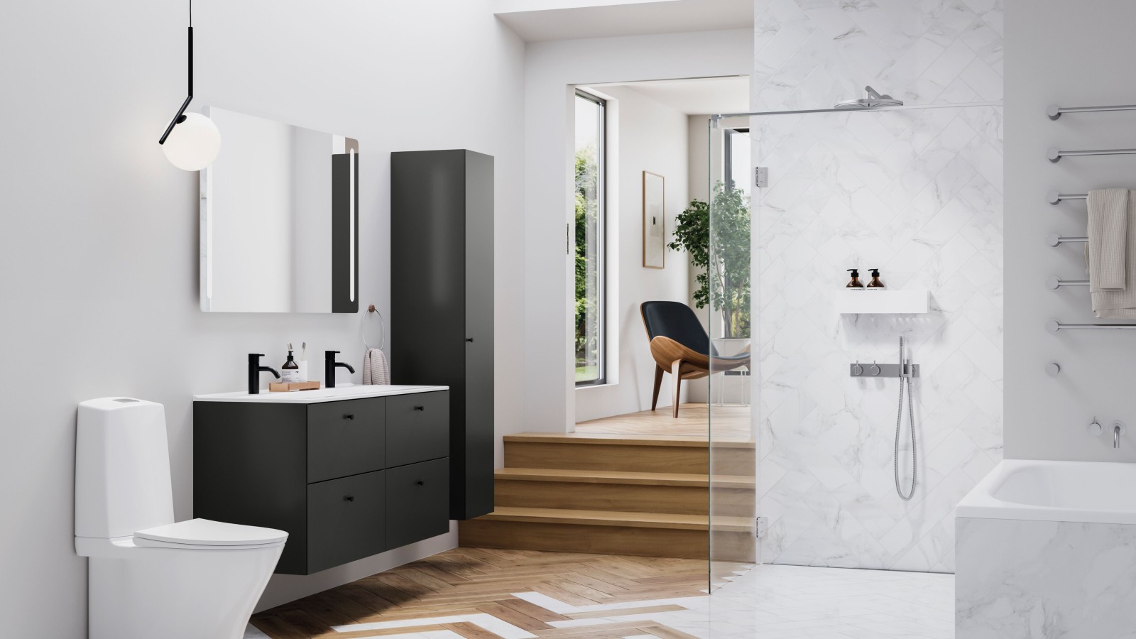 Baderom i nordisk stil