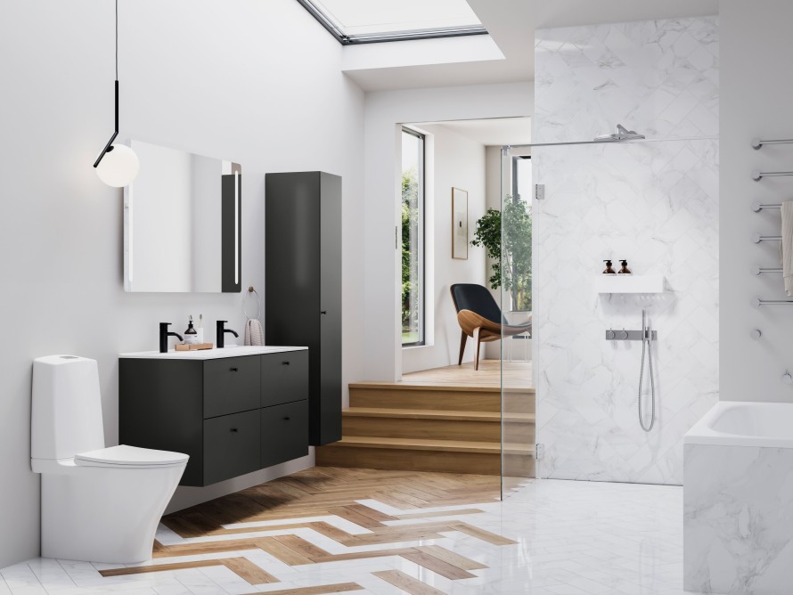 Baderom i nordisk stil