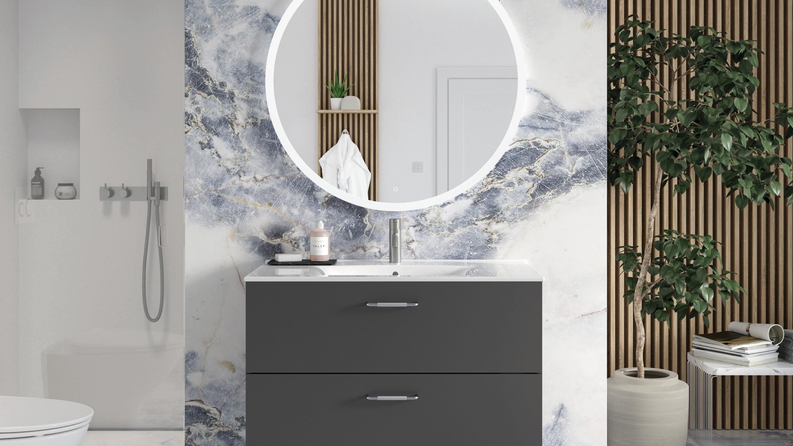 Baderom i nordisk stil Baderom i nordisk stil