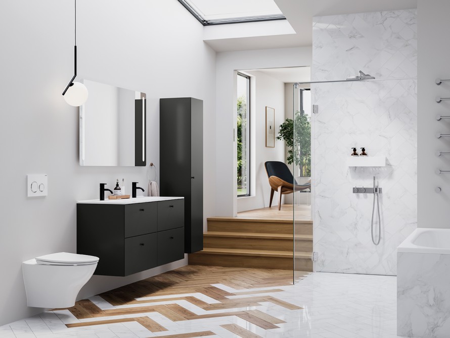 Baderom i nordisk stil Baderom i nordisk stil