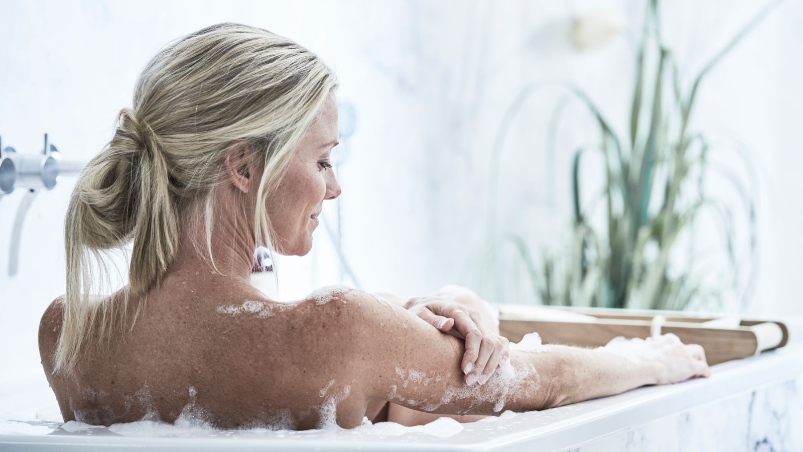 Person i badekar Person i badekar