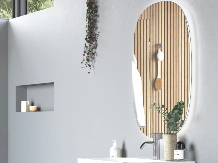 Porsgrund baderom, Geberit speil Porsgrund baderom, Geberit speil