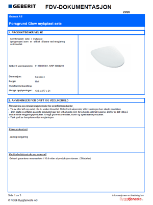 FDV_Porsgrund Glow myk sete 9117001301 FDV_Porsgrund Glow myk sete 9117001301
